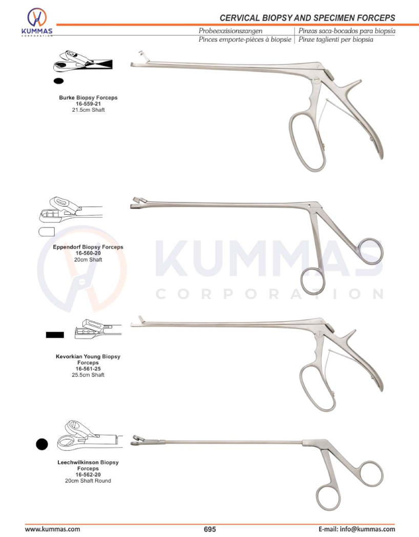 KUMMAS Corporation - Cervical Biopsy & Specimen Forceps