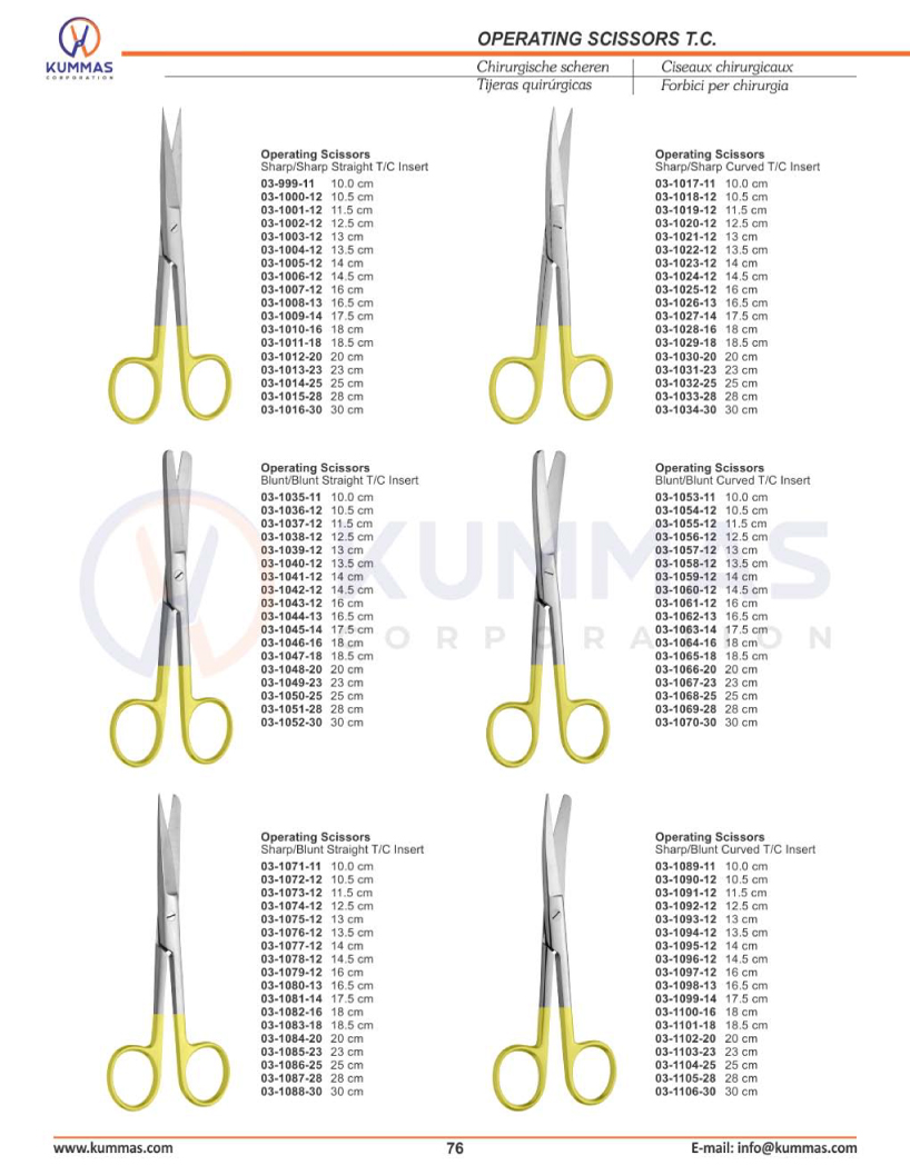 Operating Scissors T.C