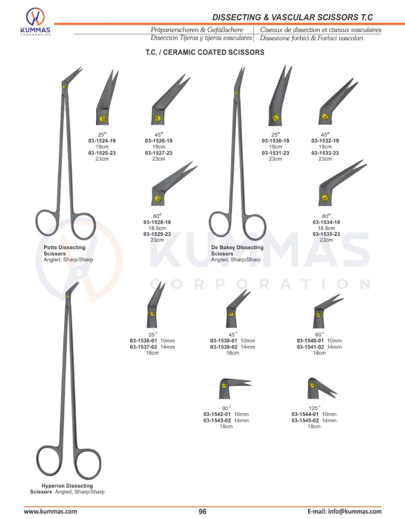 Dissecting & Vascular Scissors T.C