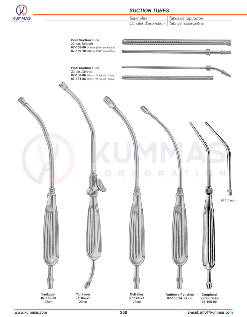 Suction tubes