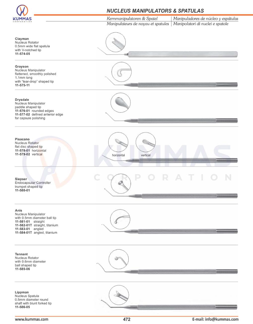 Nucleus Manipulators & Spatulas