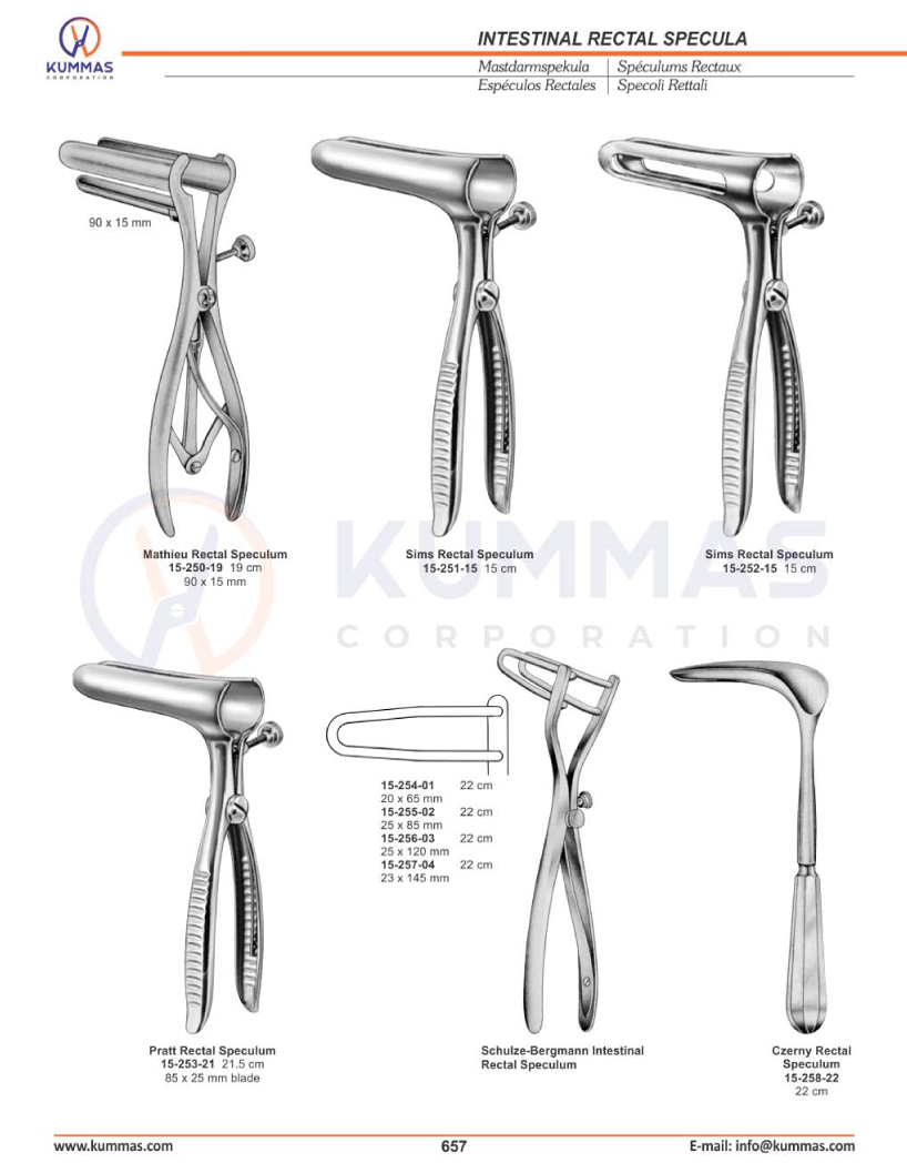 Intestinal Rectal Specula