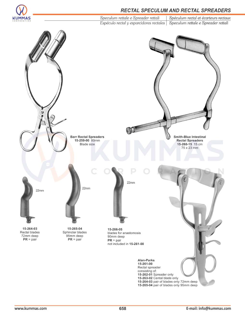 Rectal Speculum & Rectal Spreaders