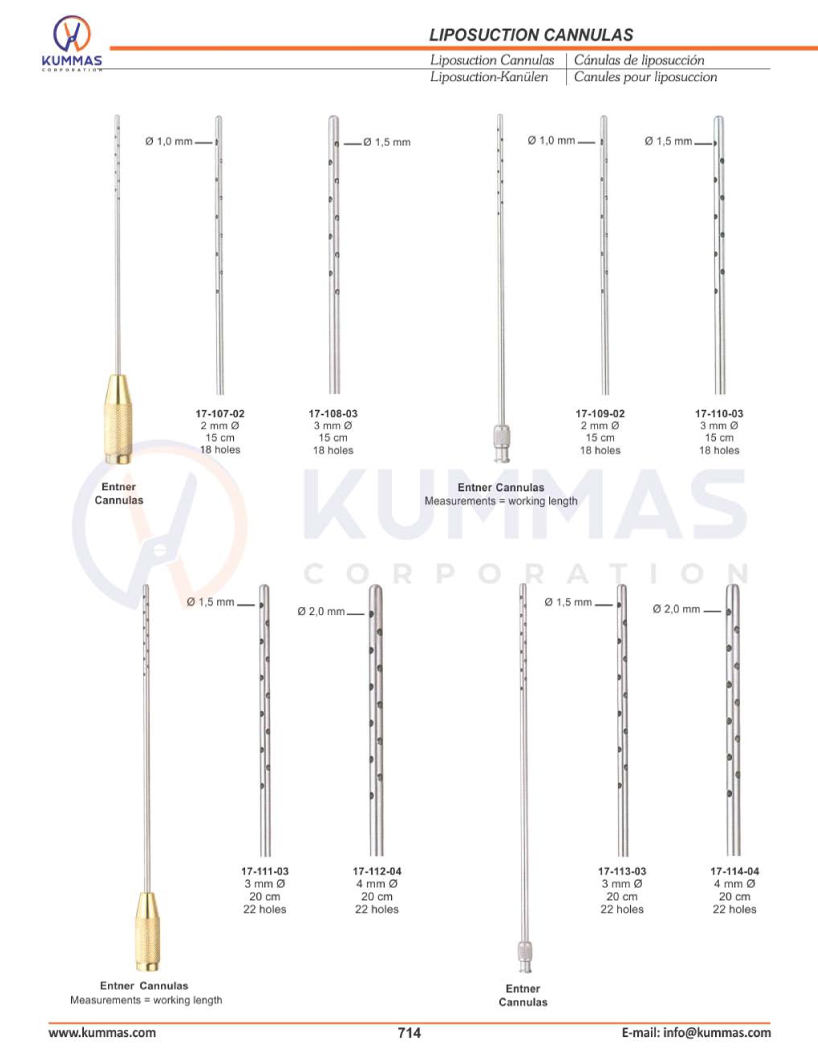 Liposuction Cannulas