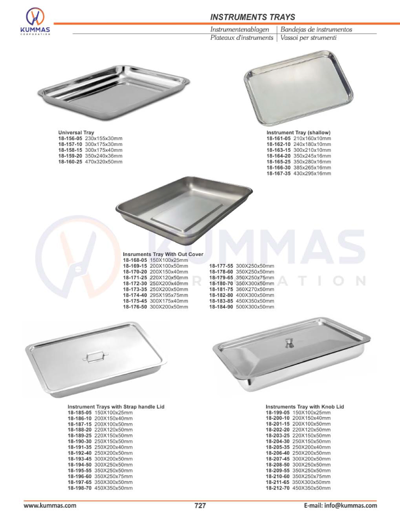 Instruments Trays