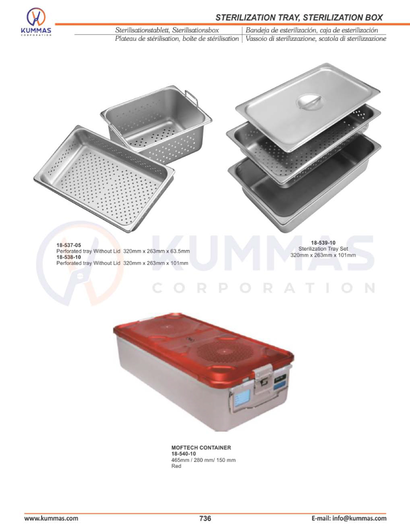 Sterilization Tray, Sterilization Box