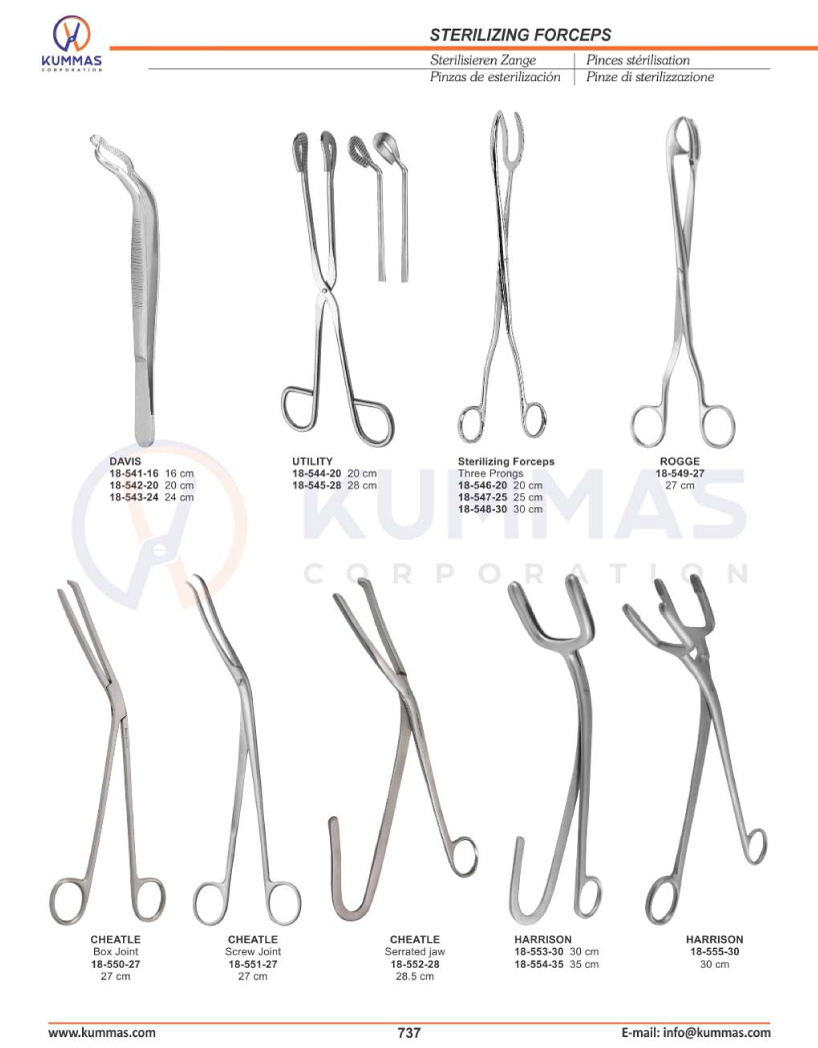 Sterilizing Forceps