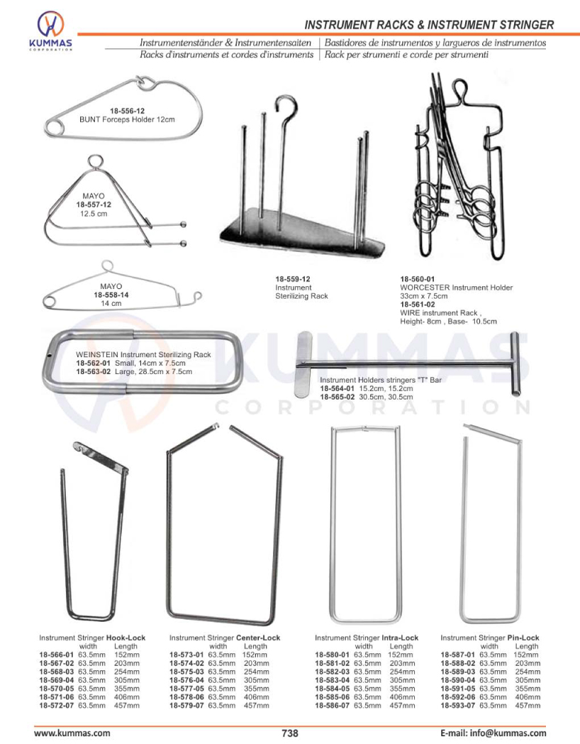 Instrument Racks & Instrument Stringer