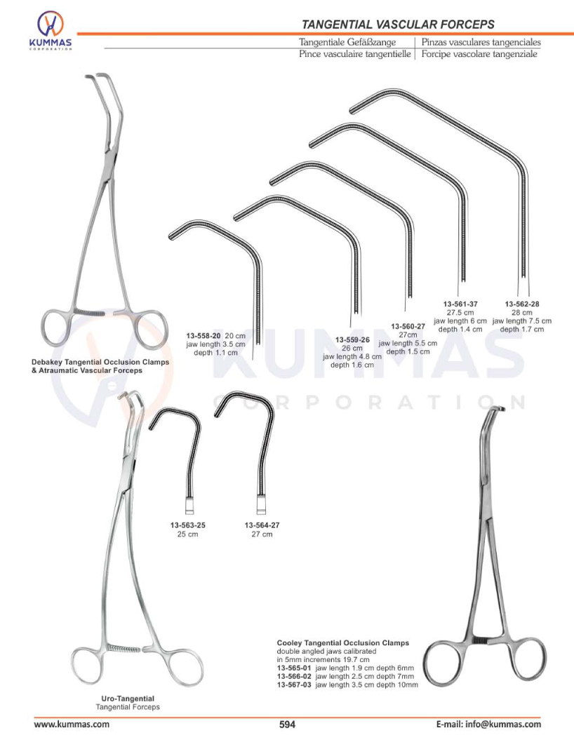 Tangential Vascular Forceps