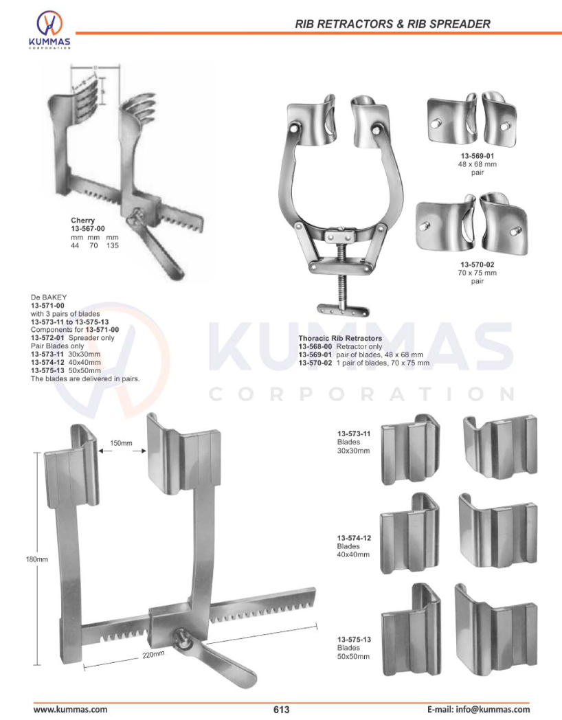 Rib Retractors & Rib Spreaders