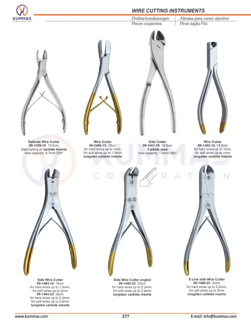 Wire Cutting Instruments