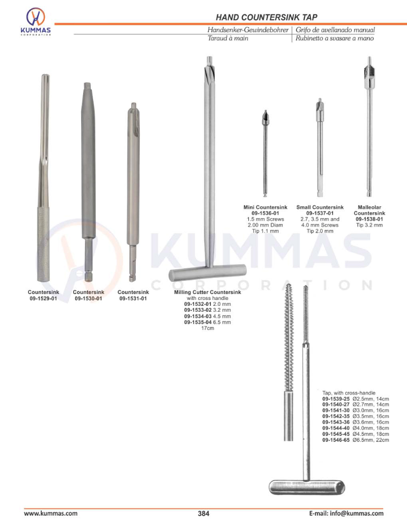 Hand CounterSink Tap