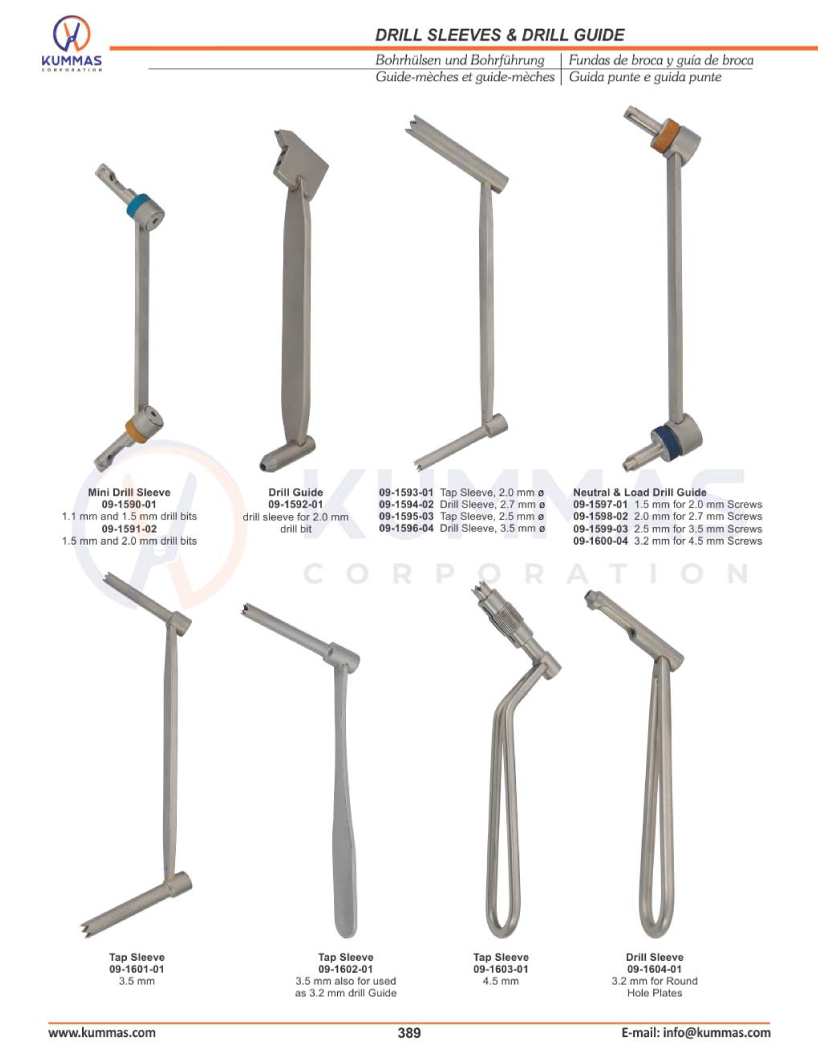 Drill Sleeves & Drill Guide